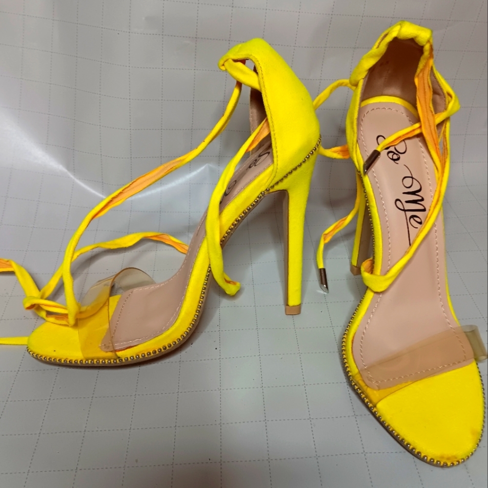 Strap high heels